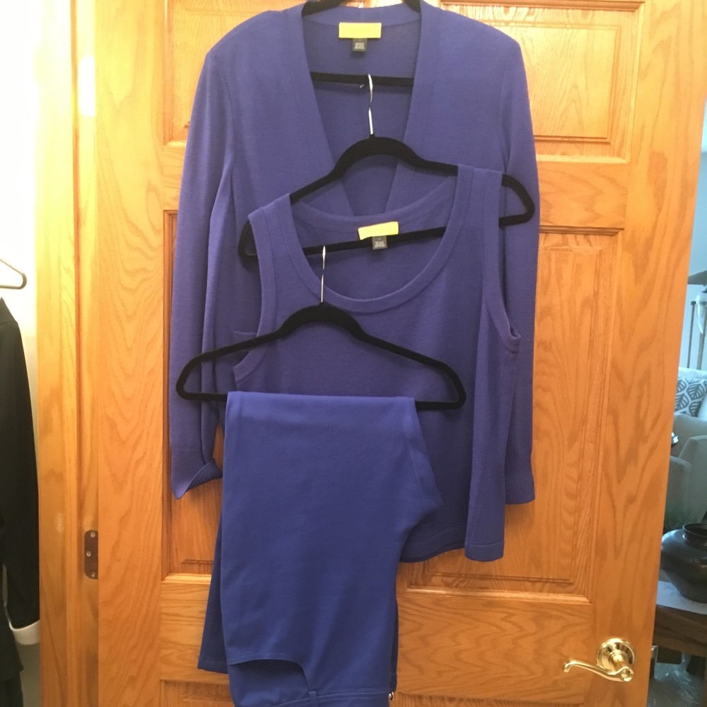 St. John blue pant suit